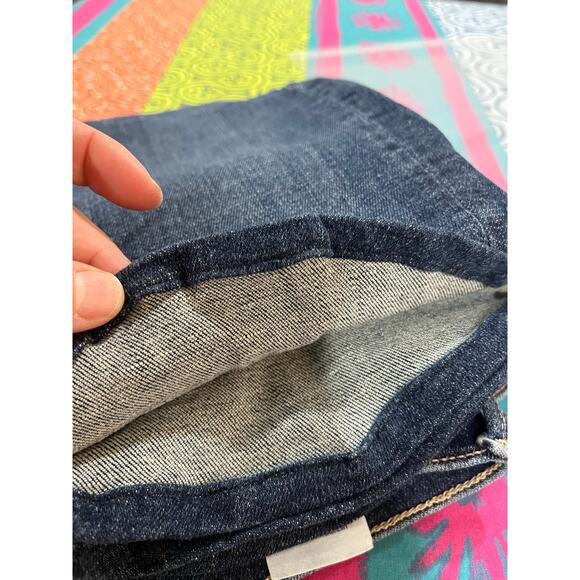 Mother Jeans Cha Cha Fray Girl Crush Crop Flare Raw Hem Designer Denim Sz 29 - Picture 15 of 15